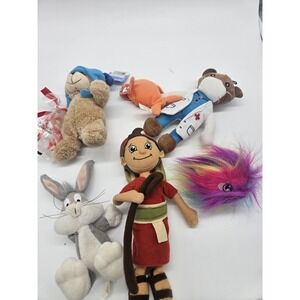 Lot Of 6 Misc Brand Plush Toys
